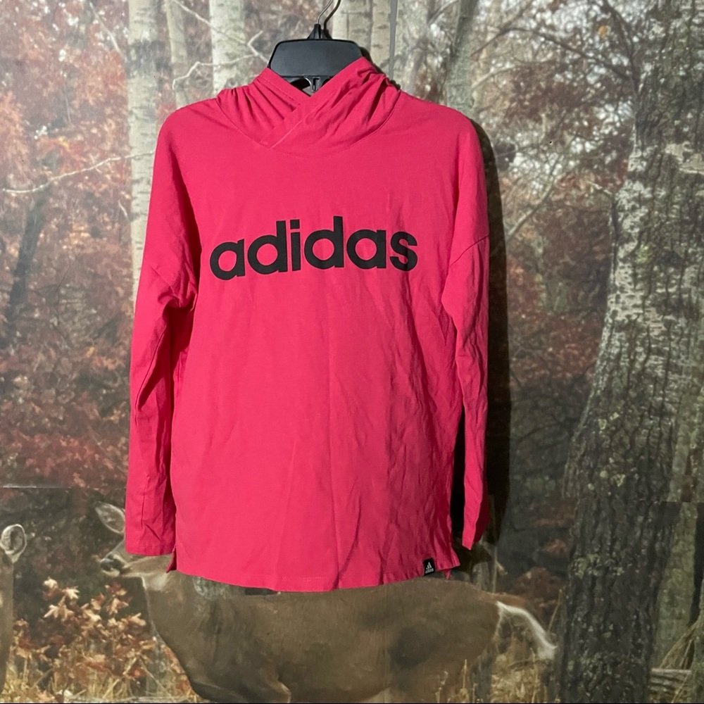 Adidas pink hoodie
